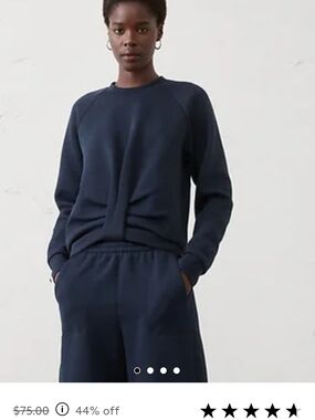 Weekender Twist Sweatshirt-Navy Women's